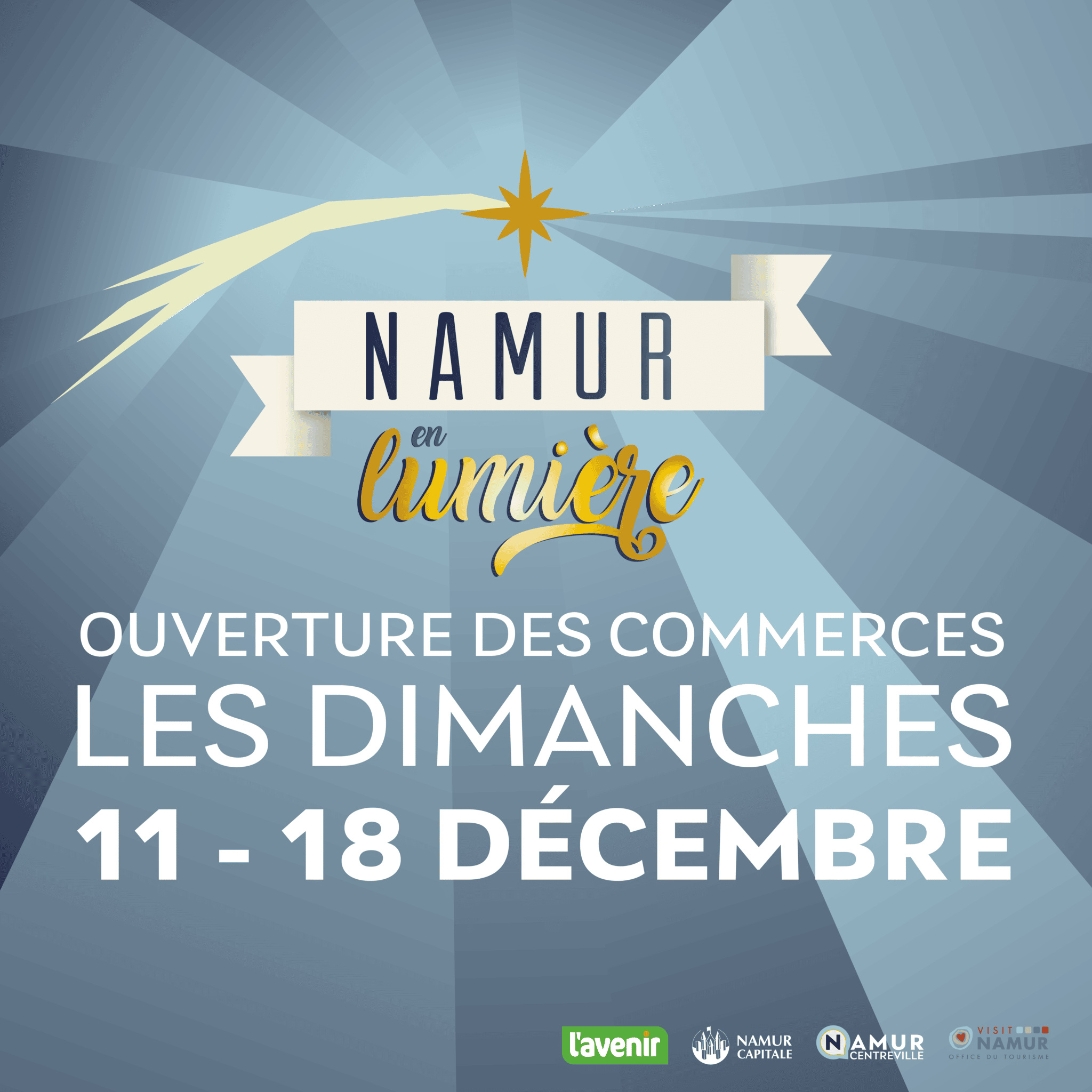 Liste des commerces ouverts les dimanches 11 et 18 décembre Namur